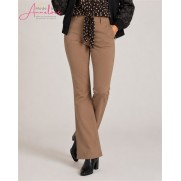 Lady Day Broek Poppy Soft Touch flared truffle Lady Day Broek Poppy Soft Touch flared truffle